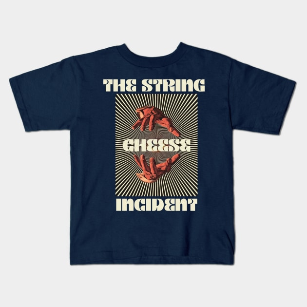 Hand Eyes The String Cheese Incident Kids T-Shirt by Kiho Jise